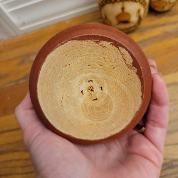 Russian stacking nesting Floral Church dolls Wooden pieces - Picture 5 of 11